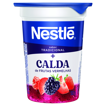IOGURTE PARCIALMENTE DESNATADO TRADICIONAL CALDA FRUTAS VERMELHAS NESTLÉ COPO 150G