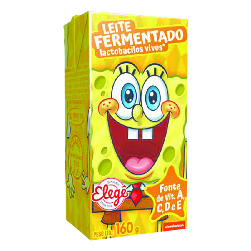 LEITE FERM BOB ESPONJA TRAD.C/3 160G
