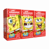 PACK LEITE FERMENTADO DESNATADO MORANGO BOB ESPONJA BATAVO CAIXA 3 UNIDADES 160G CADA