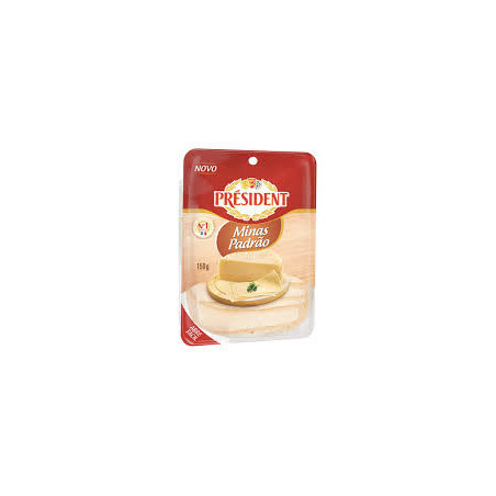 QUEIJO MINAS PADRÃO FATIADO PRÉSIDENT 150G