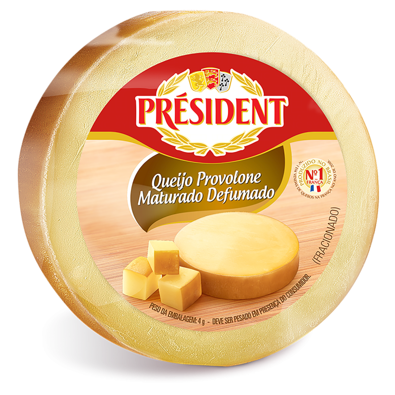 QUEIJO PROVOLONE FRACIONADO DEFUMADO PRÉSIDENT