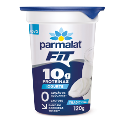 IOGURTE SEMIDESNATADO TRADICIONAL ZERO LACTOSE PARMALAT FIT COPO 120G