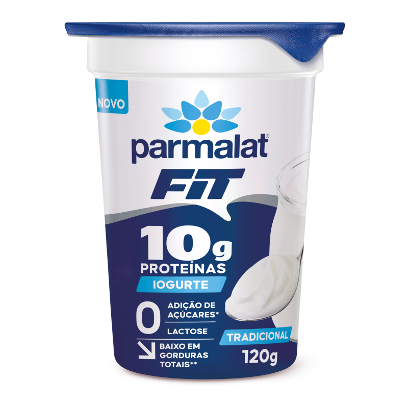 IOGURTE SEMIDESNATADO TRADICIONAL ZERO LACTOSE PARMALAT FIT COPO 120G