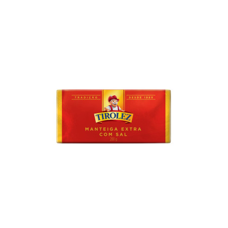 MANTEIGA EXTRA COM SAL TIROLEZ 200G