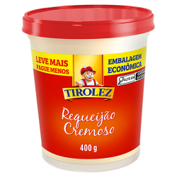 REQUEIJÃO CREMOSO TIROLEZ POTE 400G EMBALAGEM ECONÔMICA LEVE MAIS PAGUE MENOS