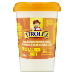 REQUEIJÃO CREMOSO LIGHT ZERO LACTOSE TIROLEZ COPO 200G