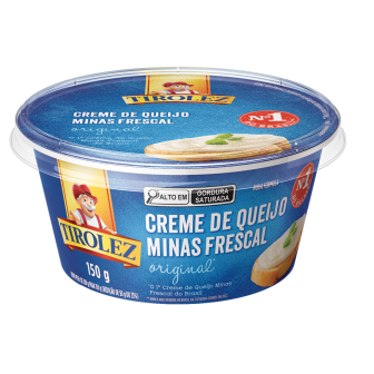 CREME DE QUEIJO MINAS FRESCAL ORIGINAL TIROLEZ POTE 150G
