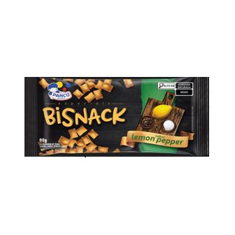 SALGADINHO DE TRIGO LEMON PEPPER PANCO BISNACK ESPECIAIS PACOTE 80G