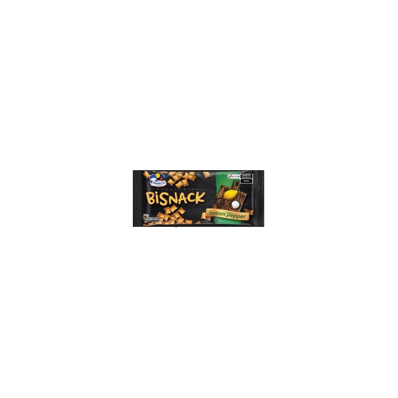 SALGADINHO DE TRIGO LEMON PEPPER PANCO BISNACK ESPECIAIS PACOTE 80G