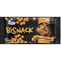 SALGADINHO DE TRIGO COSTELA NO BAFO PANCO BISNACK ESPECIAIS PACOTE 80G