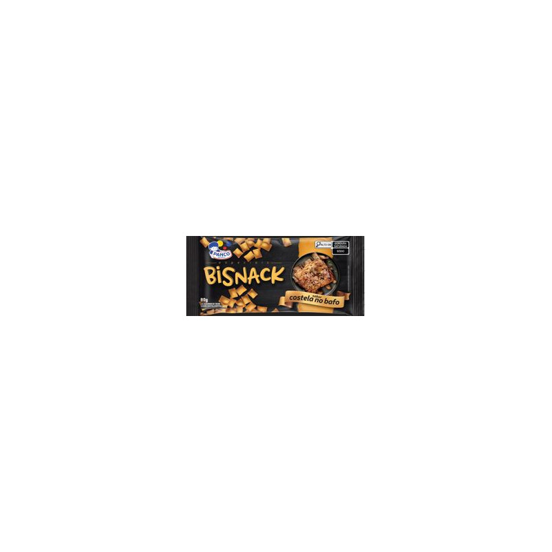 SALGADINHO DE TRIGO COSTELA NO BAFO PANCO BISNACK ESPECIAIS PACOTE 80G