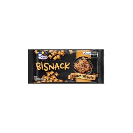 SALGADINHO DE TRIGO COSTELA NO BAFO PANCO BISNACK ESPECIAIS PACOTE 80G