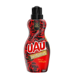 AMACIANTE DE ROUPA CONCENTRADO ROSAS & SEDUÇÃO UAU PERFUMES FRASCO 500ML