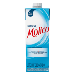 LEITE UHT DESNATADO MOLICO CAIXA COM TAMPA 1L
