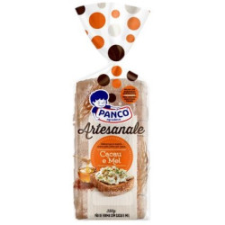 PÃO DE FORMA CACAU E MEL PANCO ARTESANALE PACOTE 350G