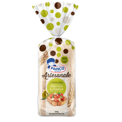 PÃO DE FORMA ALECRIM E AZEITE PANCO ARTESANALE PACOTE 350G