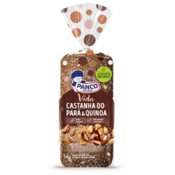 PÃO DE FORMA INTEGRAL CASTANHA-DO-PARÁ & QUINOA PANCO VIDA PACOTE 350G