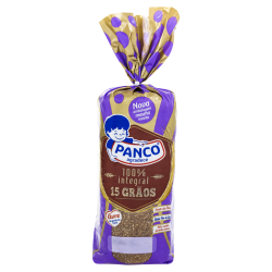 PÃO INTEGRAL 15 GRÃOS PANCO VIDA PACOTE 380G