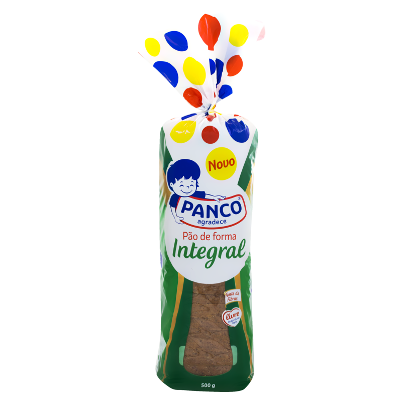 PÃO DE FORMA INTEGRAL PANCO PACOTE 500G