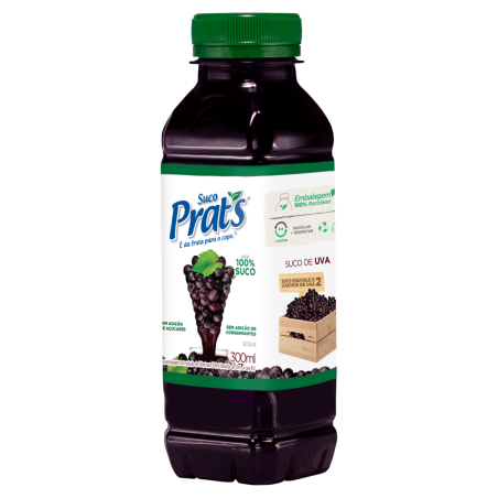 SUCO UVA PRATS GARRAFA 300ML
