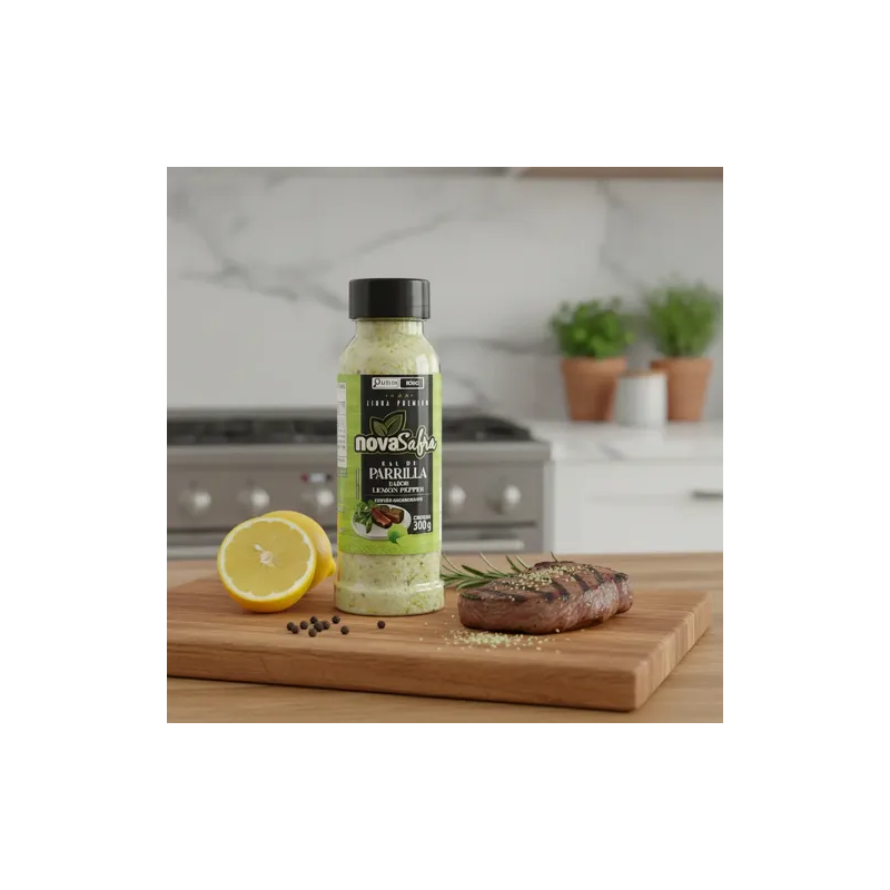 SAL DE PARRILA LEMON PEPPER NOVA SAFRA 300G