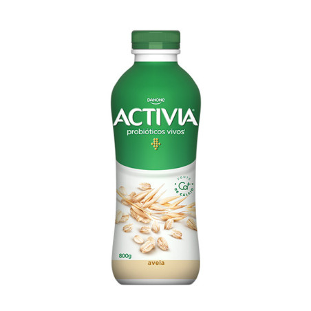 LEITE FERMENTADO PARCIALMENTE DESNATADO AVEIA ACTIVIA GARRAFA 800G