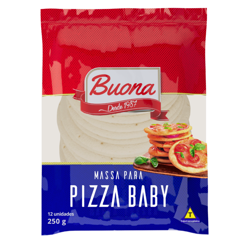 MASSA PIZZA BABY BUONA 250G C/ 12 UN