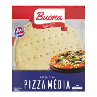 MASSA P/PIZZA BUONA 400G DISCO