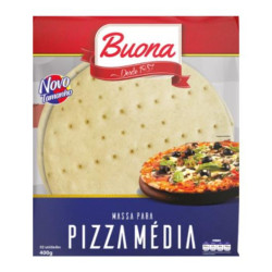 MASSA P/PIZZA BUONA 400G DISCO