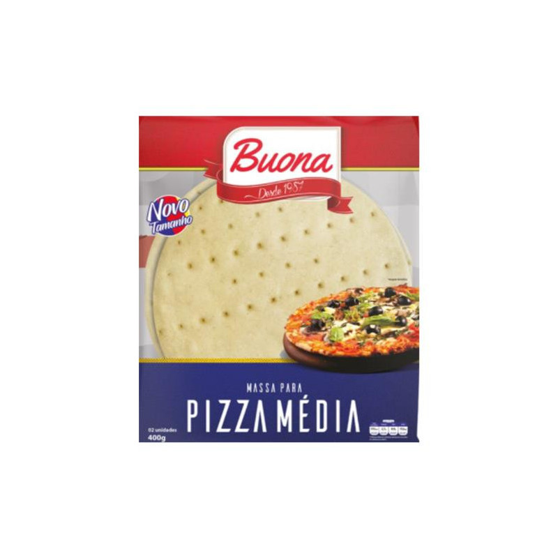 MASSA P/PIZZA BUONA 400G DISCO