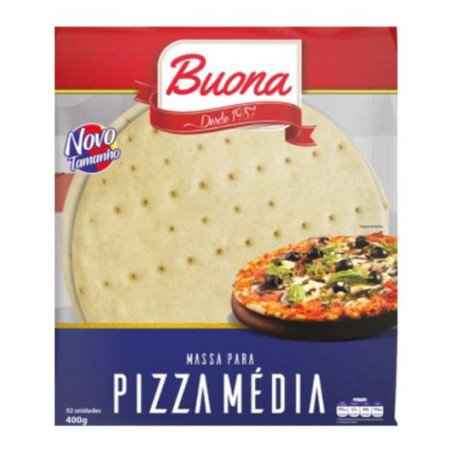 MASSA P/PIZZA BUONA 400G DISCO