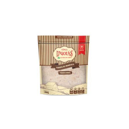 FAROFA DE MANDIOCA TRADICIONAL DGOIÁS PACOTE 250G