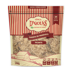 FAROFA DE MANDIOCA PICANTE DGOIÁS PACOTE 250G
