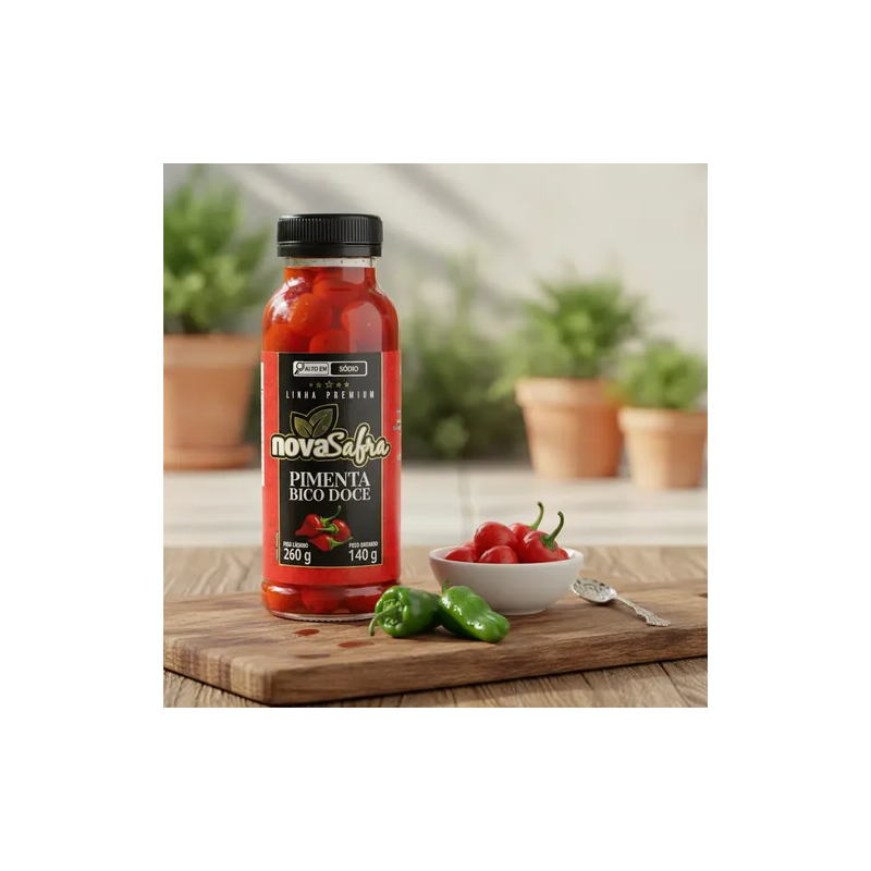PIMENTA BICO DOCE NOVA SAFRA 140G