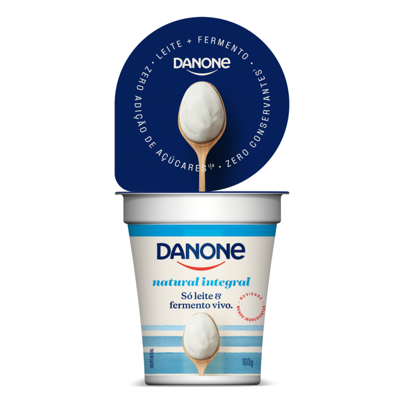 IOGURTE INTEGRAL NATURAL DANONE COPO 160G