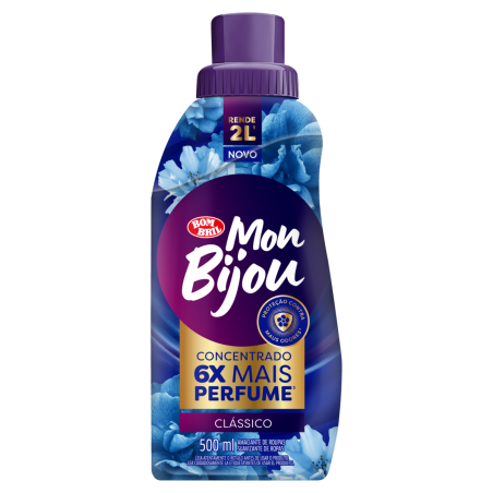 AMACIANTE DE ROUPA CONCENTRADO CLÁSSICO MON BIJOU FRASCO 500ML