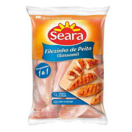 FILEZINHO DE PEITO DE FRANGO CONGELADO SEARA 1KG