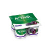 LEITE FERMENTADO INTEGRAL AMEIXA ACTIVIA BANDEJA 340G 4 UNIDADES