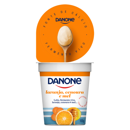 IOGURTE INTEGRAL LARANJA, CENOURA E MEL DANONE COPO 160G