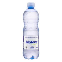 ÁGUA MINERAL NATURAL SEM GÁS BIOLEVE GARRAFA 510ML