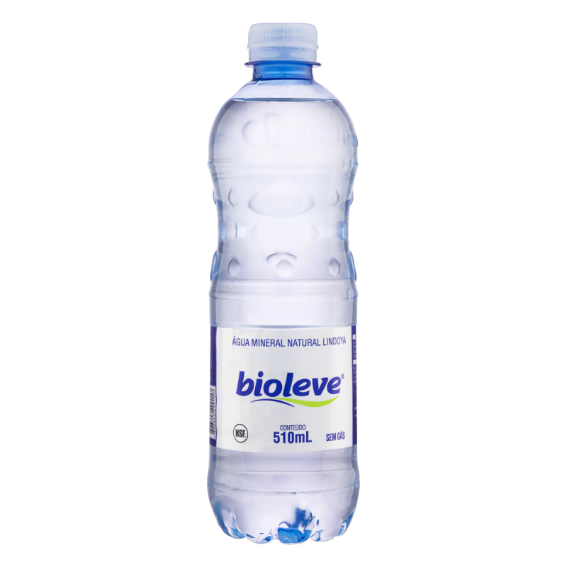 ÁGUA MINERAL NATURAL SEM GÁS BIOLEVE GARRAFA 510ML