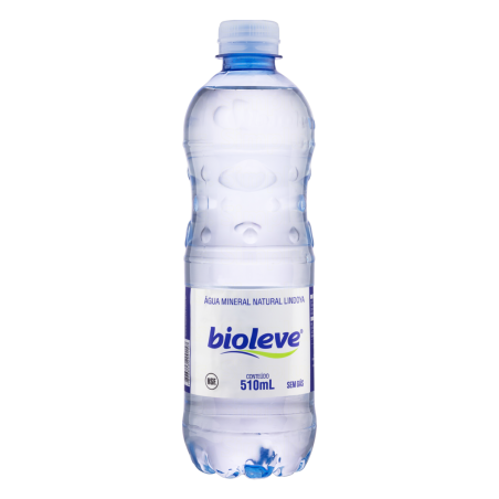 ÁGUA MINERAL NATURAL SEM GÁS BIOLEVE GARRAFA 510ML