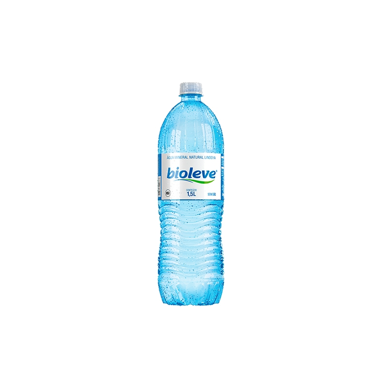 ÁGUA MINERAL NATURAL SEM GÁS BIOLEVE GARRAFA 1,5L