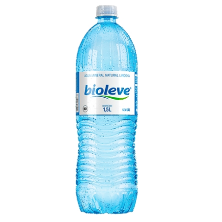 ÁGUA MINERAL NATURAL SEM GÁS BIOLEVE GARRAFA 1,5L