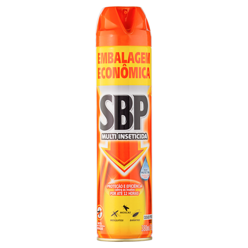 MULTI-INSETICIDA AEROSSOL SBP FRASCO 380ML SPRAY EMBALAGEM ECONÔMICA