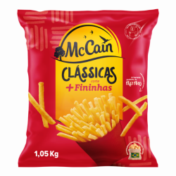 BATATA PRÉ-FRITA FININHA CONGELADA MCCAIN CLÁSSICAS PACOTE 1,05KG