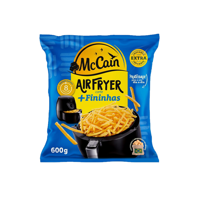 BATATA PRÉ-FRITA CRINKLE CONGELADA EXTRACROCANTE CLÁSSICA MCCAIN PACOTE 500G