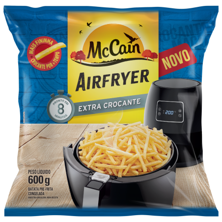 BATATA PRÉ-FRITA CONGELADA EXTRACROCANTE MCCAIN AIRFRYER PACOTE 600G