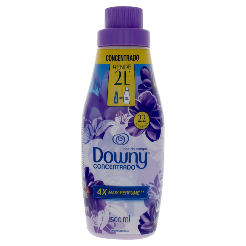 AMACIANTE DE ROUPA CONCENTRADO LÍRIOS DO CAMPO DOWNY FRASCO 500ML