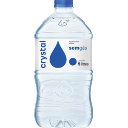 ÁGUA MINERAL NATURAL SEM GÁS CRYSTAL GALÃO 5L